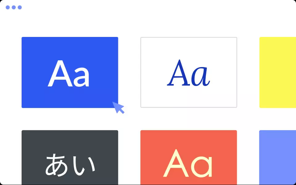 Selecting theme styles from a palette